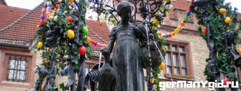 Памятник в Геттингене - Лиза с гусями