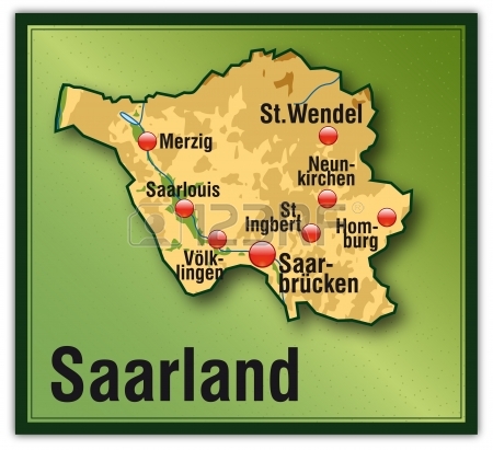Карта Саар Германия